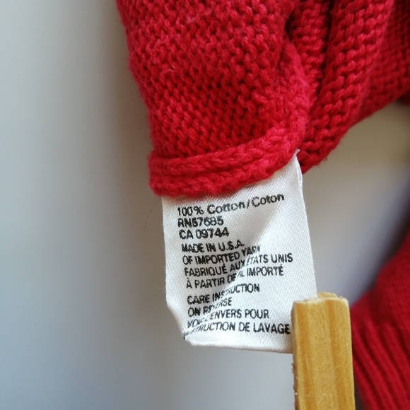 Sea Goddess La Mode Vintage Red Sweater Large - Picture 8 of 8
